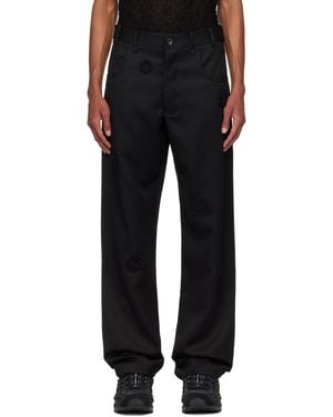 Song For The Mute Belt-Loop Casual Pants - Black