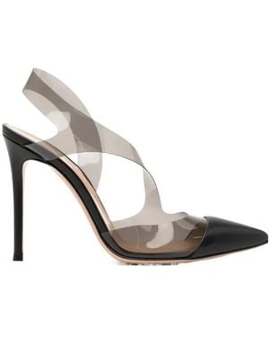 Gianvito Rossi Clear-Strap Pumps - White