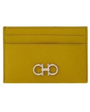Ferragamo Gancini Card Holder - Yellow