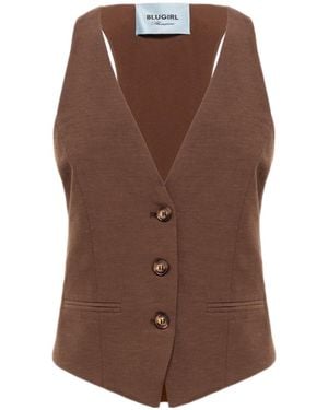 Blugirl Blumarine Sleeveless Vest - Brown
