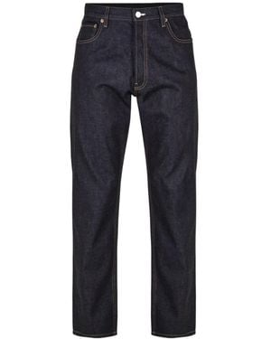 Prada Western Style Straight Leg Jeans - Blue