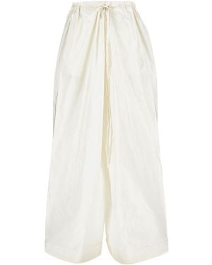 Daniela Gregis Wide-Leg Trousers - White