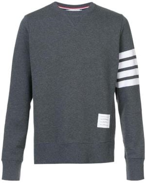 Thom Browne Classic Loopback 4-Bar Sweatshirt - Grey
