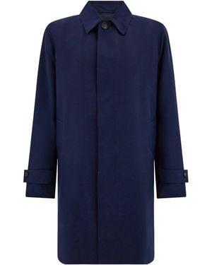 Ferragamo Ferragamo Straight Hem Coat - Blue