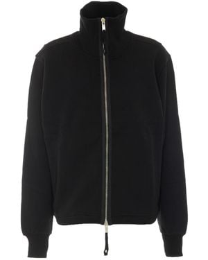 Thom Krom Ribbed Cuff Hooded Jacket - Black
