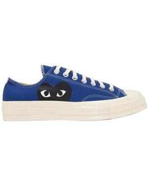 COMME DES GARÇONS PLAY Logo Low-Cut Casual Shoes - Blue