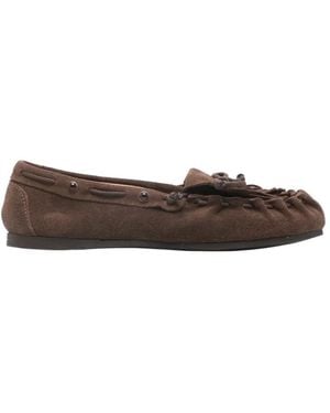 P.A.R.O.S.H. Fringed Boat Shoes - Brown