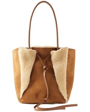Gabriela Hearst Marija Shearling Tote - Brown
