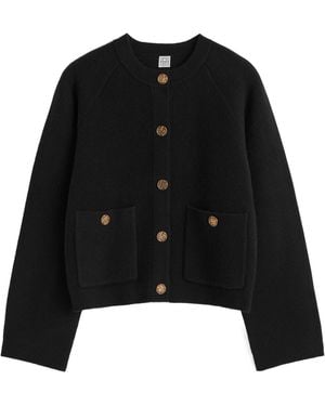 TOTEME Totême Buttoned Knitted Cardigan - Black