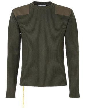 Fendi Wool Ribbed Sweater - Green