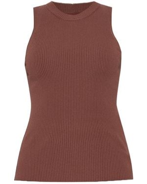 Rick Owens Sleeveless Vest - Brown