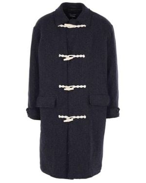 Comme des Garçons Comme Des Garçons Homme Pinstriped Coat - Blue