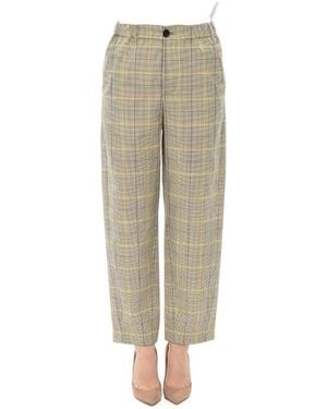 Marni Plaid Casual Pants - Natural