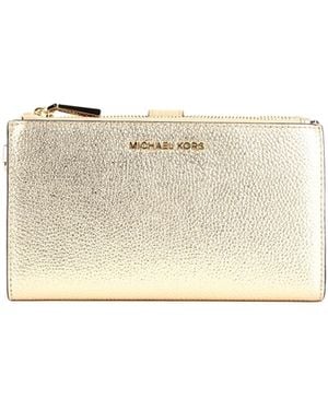 MICHAEL Michael Kors Adele Metallic Smartphone Wristlet - White