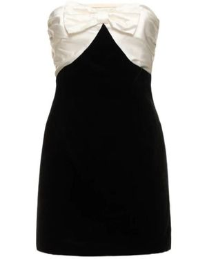 Alessandra Rich Strapless Mini Dress - Black