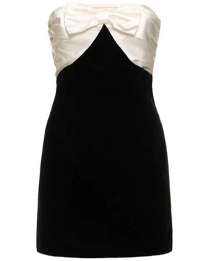 Alessandra Rich Strapless Mini Dress - Black