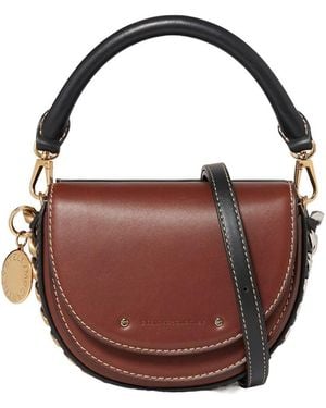 Stella McCartney Frayme Two-Tone Shoulder Bag - Brown