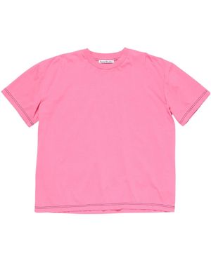 Acne Studios Logo T-Shirt - Pink