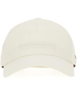 ZEGNA Logo-Embroidered Baseball Cap - White