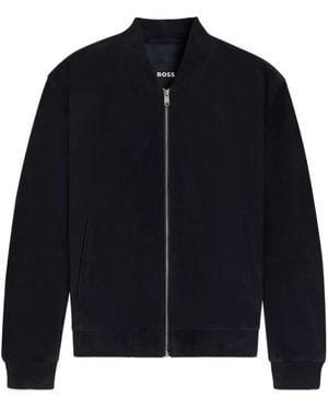 BOSS Boss Muller Bomber Jacket - Blue