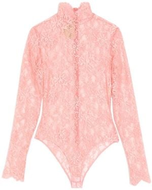 Valentino Floral Lace Body - Pink