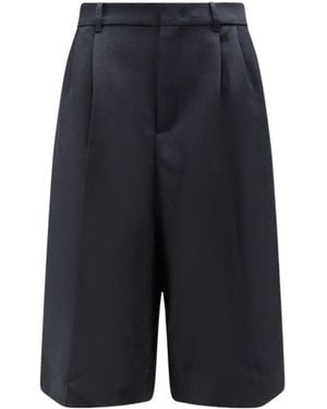 Soeur Jude Pleated Bermuda Shorts - Blue
