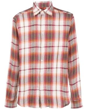 Barena Plaid-Check Pattern Shirt - Pink
