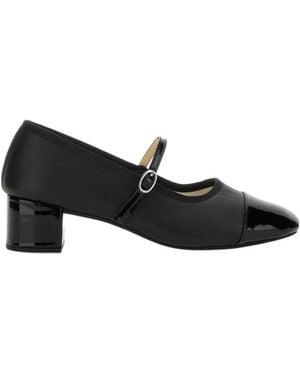 Repetto Block Heel Mary Jane Pumps - Black