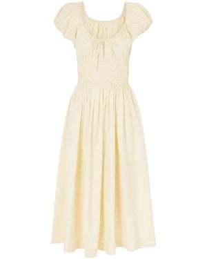 Doen Quinn Pleated Dress - White