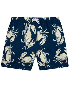 Maison Labiche Print Swim Shorts - Blue