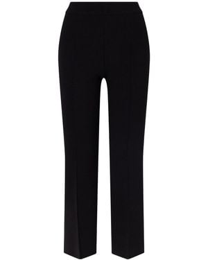 High Sport Seam-Detail Pants - Black