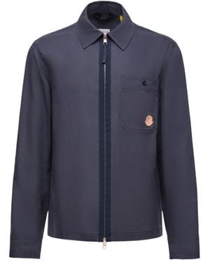 Moncler X Gilga Farm By Donald Glover Linen Blend Shirt - Blue