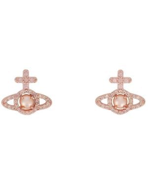 Vivienne Westwood Olympia Embellished Orb Earrings - White
