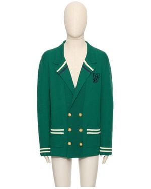 Valentino Long-Sleeved Cardigan - Green