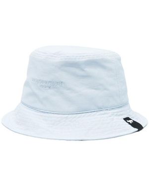 Maison Kitsuné Logo-Detail Bucket Hat - White
