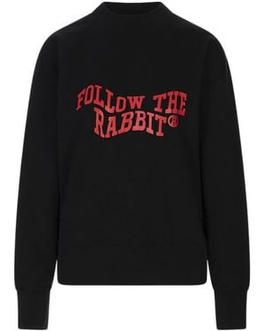 MSGM Long-Sleeved Crewneck Sweatshirt - Black