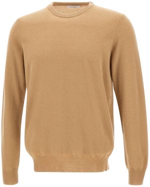 Kangra Cashmere Kangra Crew Neck Knitted Jumper - White