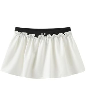 Marissa Chiara Logo Embroidered Skirt - White