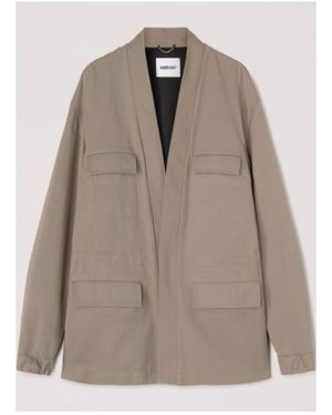 Ambush Drawstring V-Neck Jacket - Natural