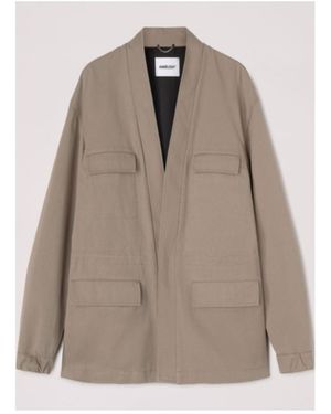 Ambush Drawstring V-Neck Jacket - Natural