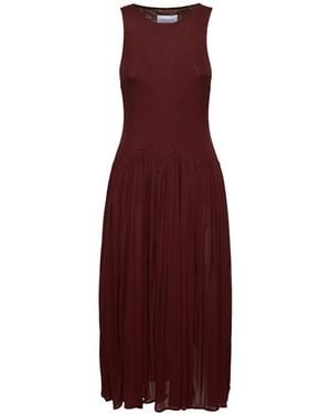 16Arlington Axar Jersey Midi Dress - Red