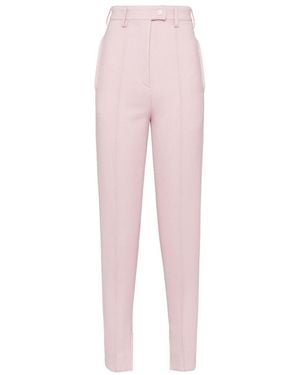 Prada Stretch Natté Pants - Pink