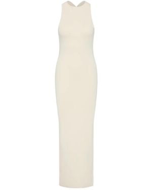 SIR. Saba Cross-Back Bead-Embellished Maxi Dress - White