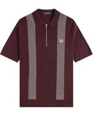 Fred Perry Short Sleeve Polo Shirt - Purple