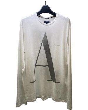 Armani Jeans Logo T-Shirt With Round Neck - Grey