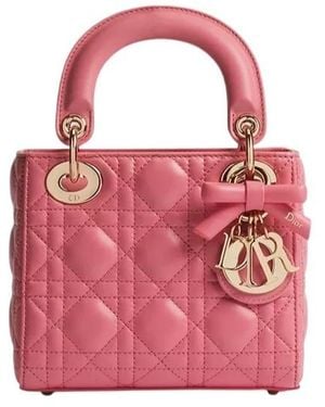 Dior Lady Mini Shoulder Bag - Pink