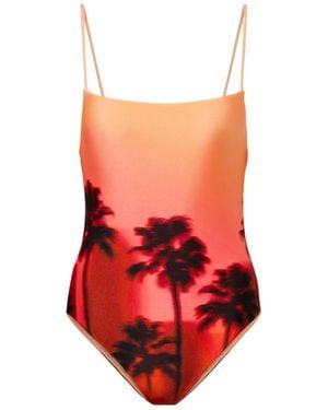 Jonathan Simkhai Printed Swimsuit - Red