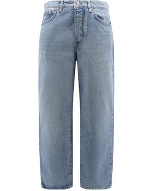 Stussy Denim Trousers With Belt Loops - Blue