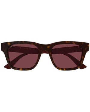 Gucci Eyewear Square Frame Sunglasses - Purple