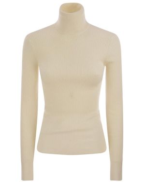 Canada Goose Turtleneck Knitted Top - White